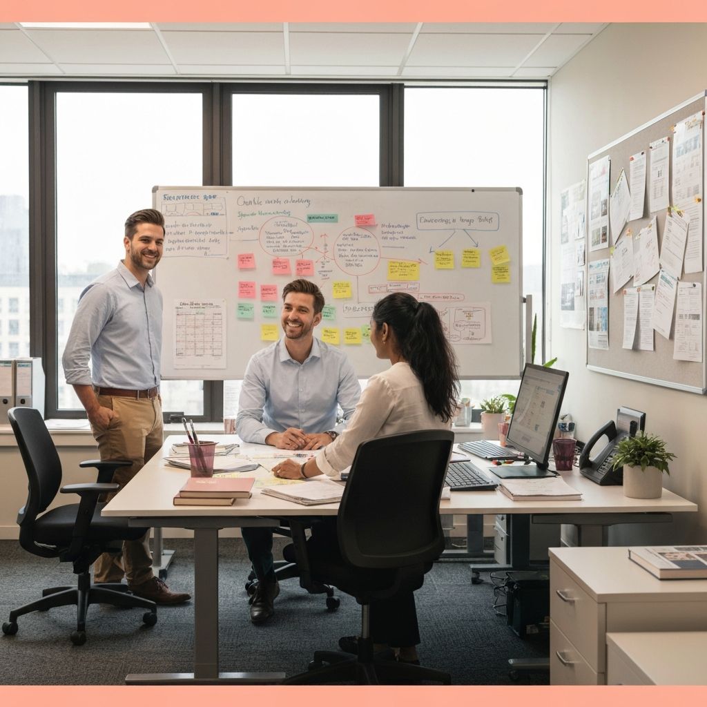 Team of professionals in educational environment